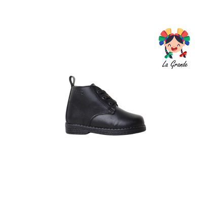 1505-N DOGI Piel Negro Negro Bota Casual para Bebé