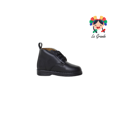 1505-N DOGI Piel Negro Negro Bota Casual para Bebé