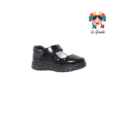 1505 MUJER BONITA Negro Charol Zapato Escolar para Niña