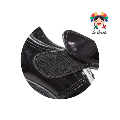 1505 MUJER BONITA Negro Charol Zapato Escolar para Niña