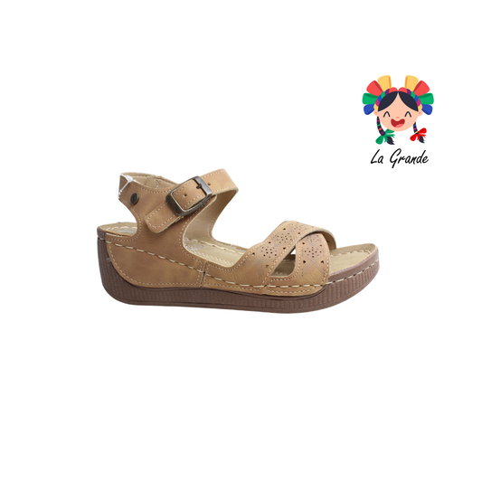 1505 ETNIA Tan Napa Huarache para Dama