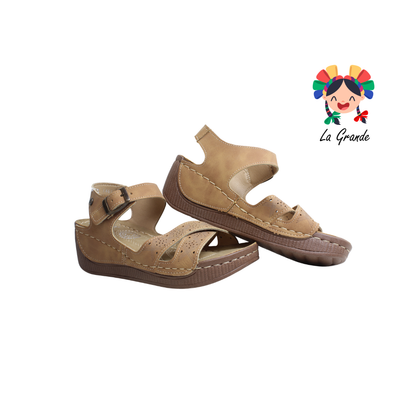 1505 ETNIA Tan Napa Huarache para Dama