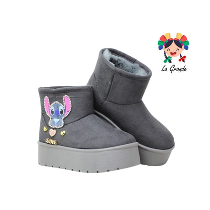 1509 KOALA FRIDAYS Gris Nobuck Bota Corta para Dama