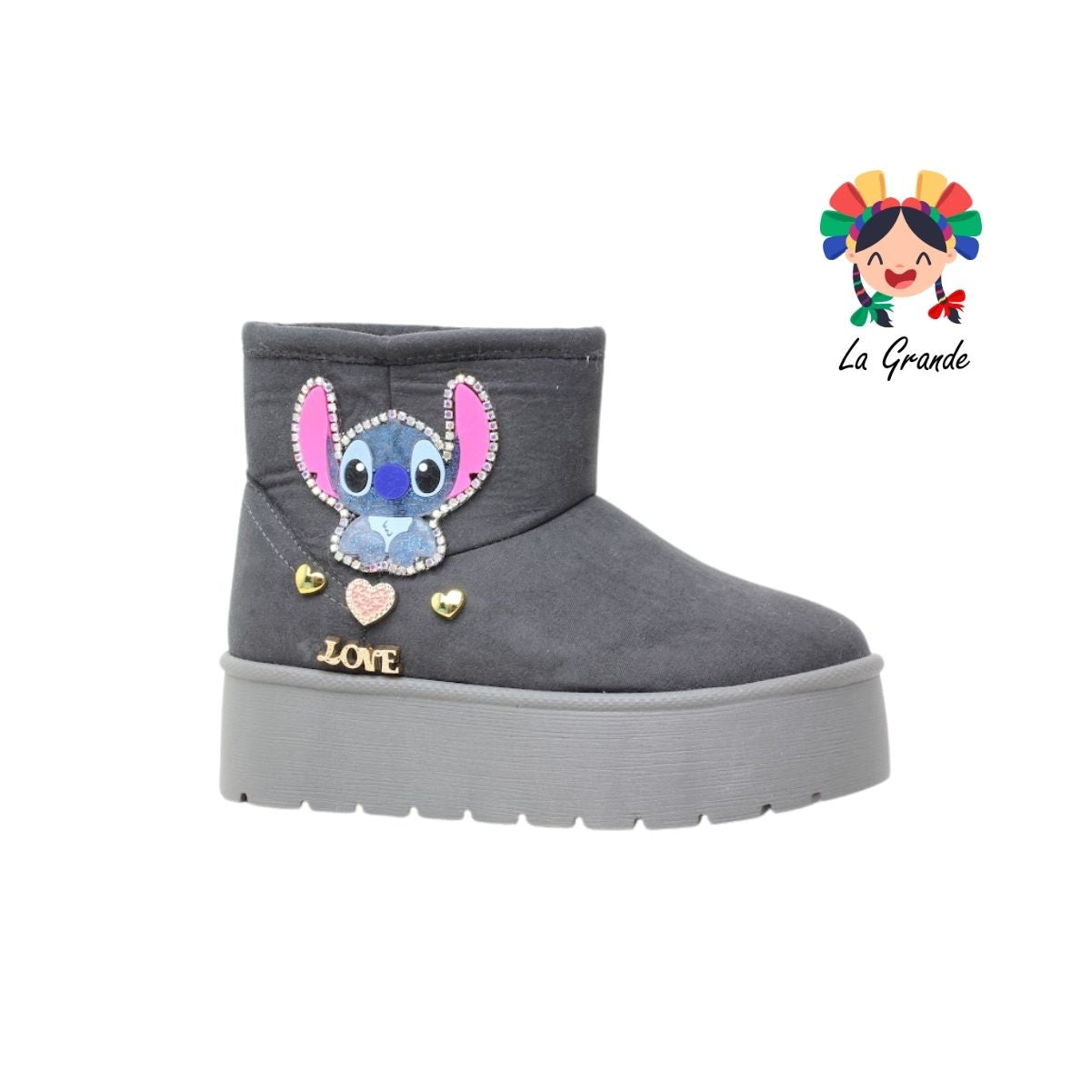 1509 KOALA FRIDAYS Gris Nobuck Bota Corta para Dama