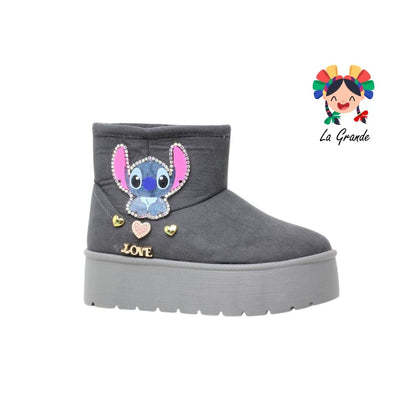 1509 KOALA FRIDAYS Gris Nobuck Bota Corta para Dama