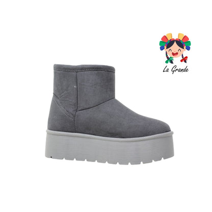 1509 KOALA FRIDAYS Gris Nobuck Bota Corta para Dama