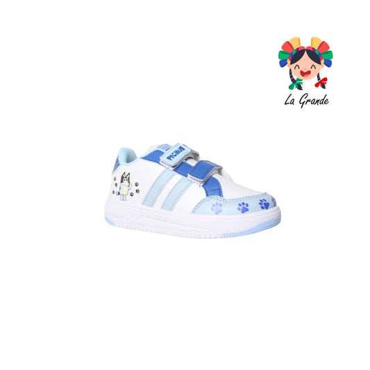 150 PICHUS Blanco Cielo Sint Tenis Casual con Velcro para Niña y Niño