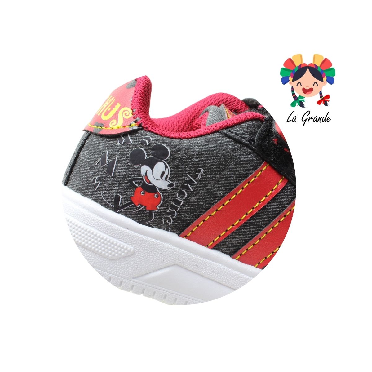150 PICHUS Oxford Rojo Sint Tenis Casual con Velcro para Niño