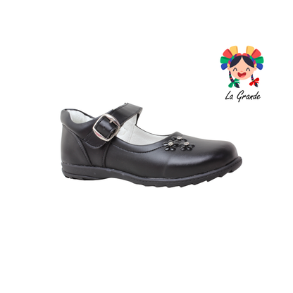 150 GABRIELA Negro Sintético Zapato Escolar con Suela Givsa para Dama