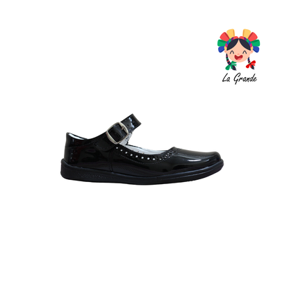 200 DULCE CEREZA Negro Charol Zapato Escolar para Dama