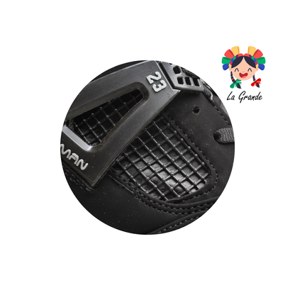 1016 HARMAN Negro Total Tenis Casual para Caballero