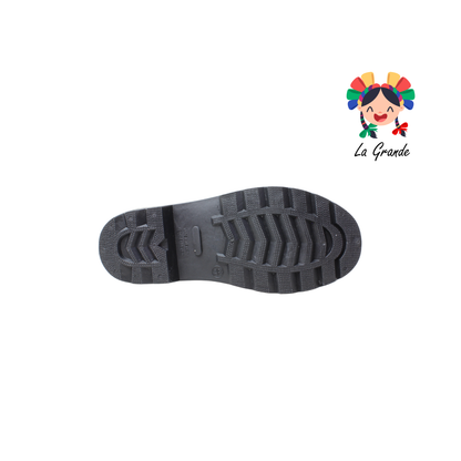 1515 TOP MODA Negro Nila Flores Bota de Hule para Dama