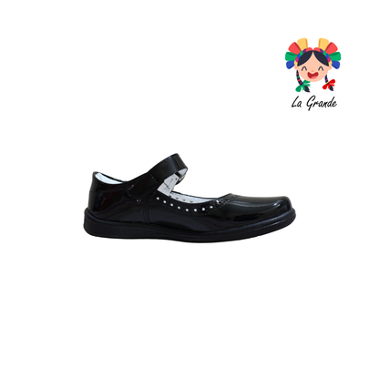 200 DULCE CEREZA Negro Charol Zapato Escolar para Dama