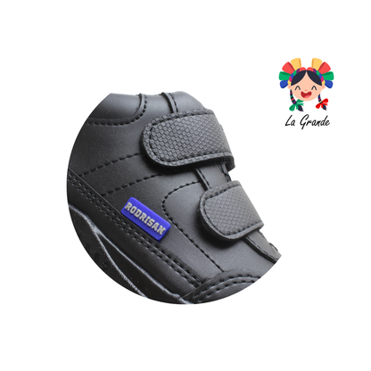 4632 RODRISAN Negro Sint Zapato Escolar para Niño