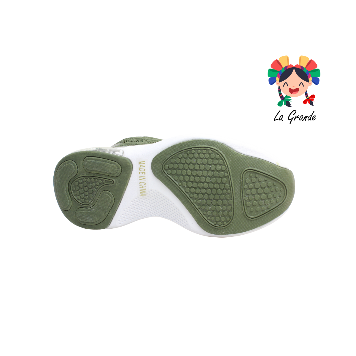 023W JERKO Verde Tenis Deportivo para Dama, Jóven y Caballero