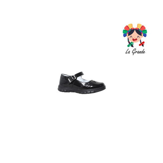1536 MUJER BONITA Negro Piel Charol Zapato Escolar para Niña