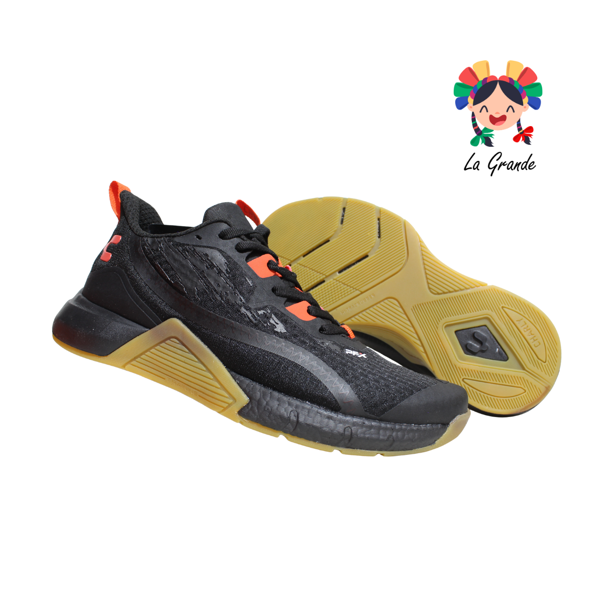 1086491 CHARLY Negro Rojo Tenis Deportivo para Caballero