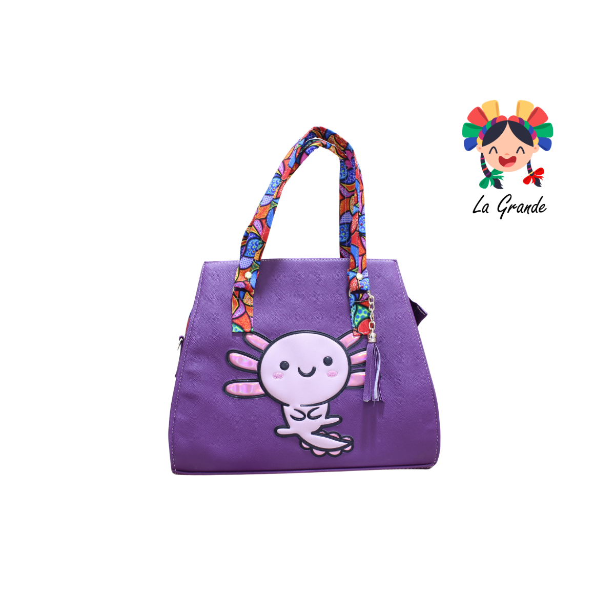 027 AJOLOT LUCCIANA Bolsa Púrpura Casual para Dama