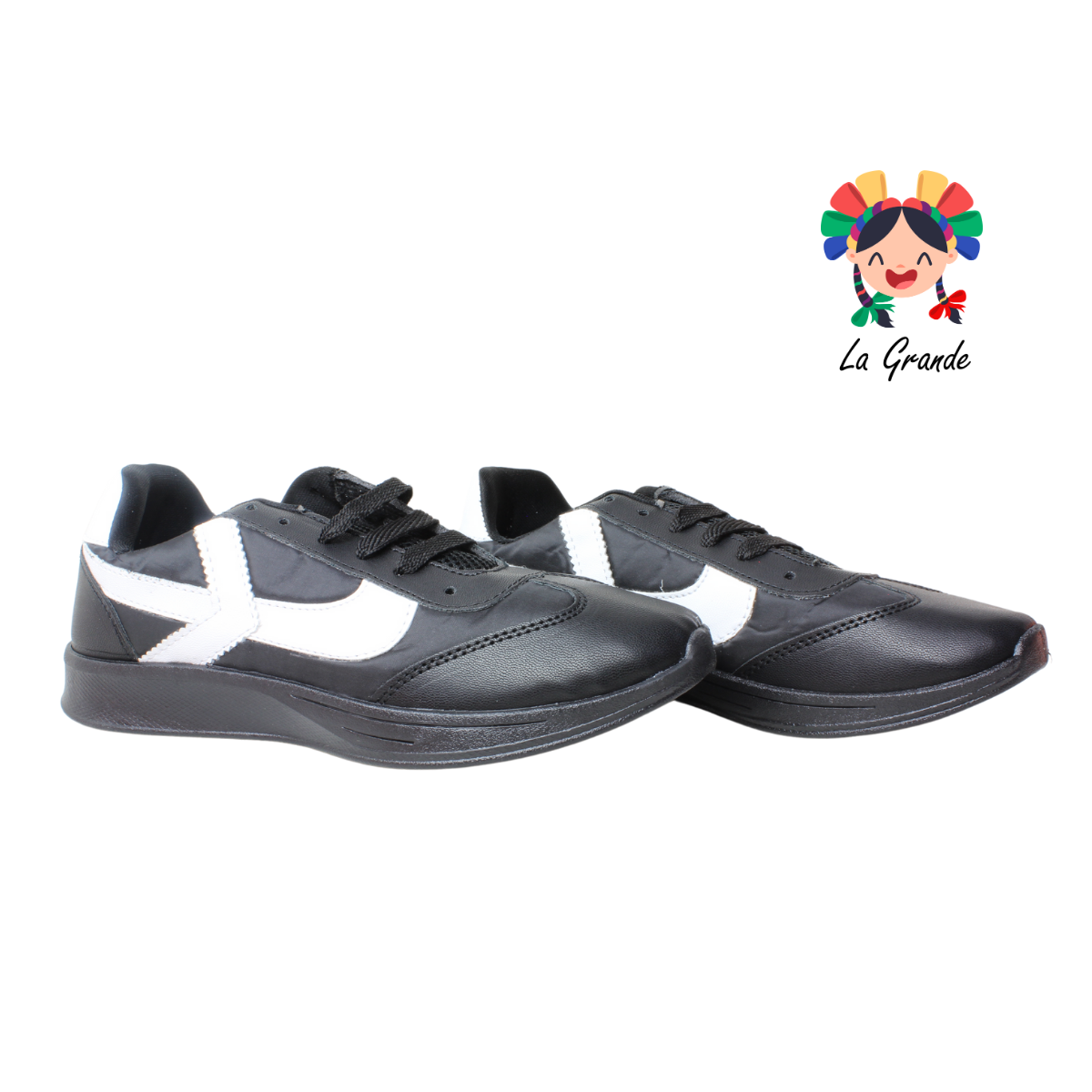 427 GONRI Negro Negro Textil Tenis Casual para Dama