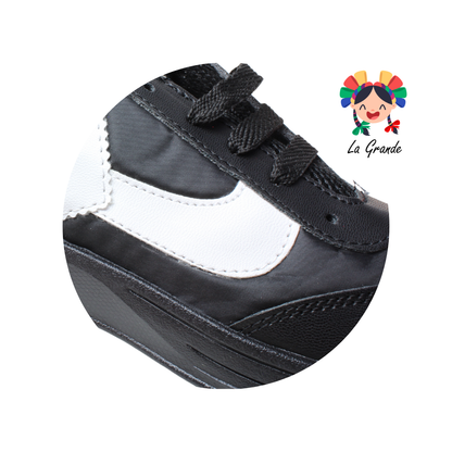 427 GONRI Negro Negro Textil Tenis Casual para Dama