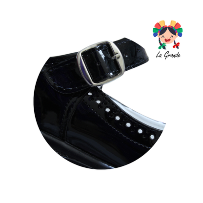 200 DULCE CEREZA Negro Charol Zapato Escolar para Dama
