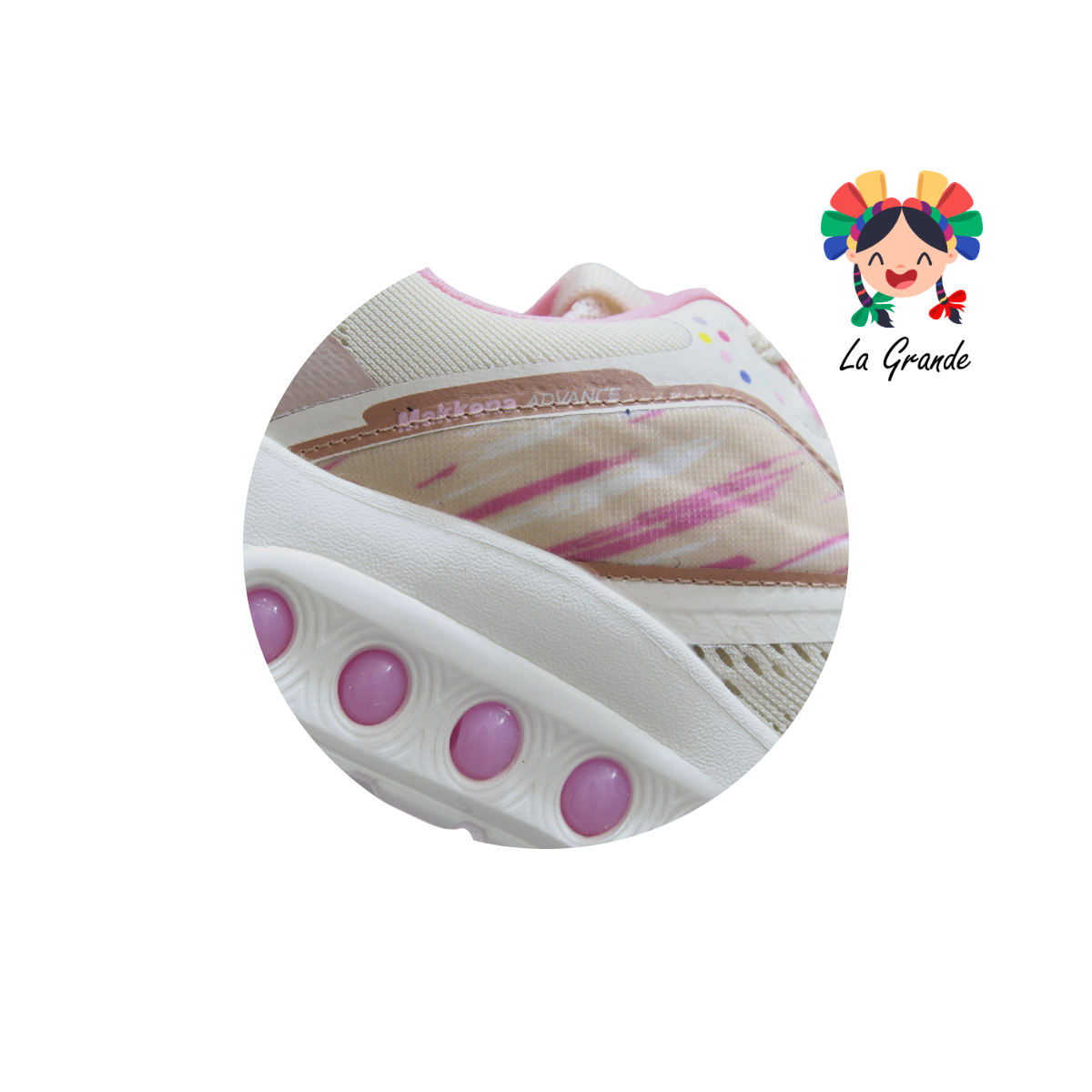 079 MAKKENA Late Rosa Tenis Deportivo para Dama