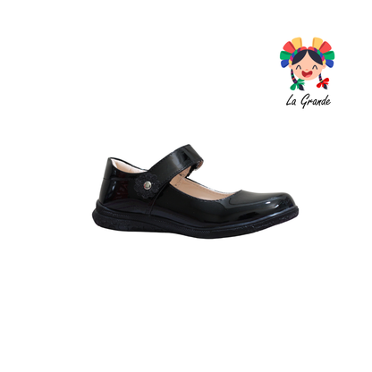 615 DULCE CEREZA Negro Charol Zapato Escolar para Dama