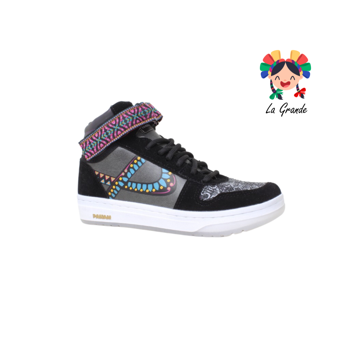 190028 PANAM Gris Multicolor Sint Tenis Casual Urban para Dama Original