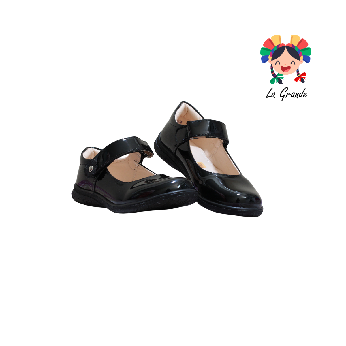 615 DULCE CEREZA Negro Charol Zapato Escolar para Dama