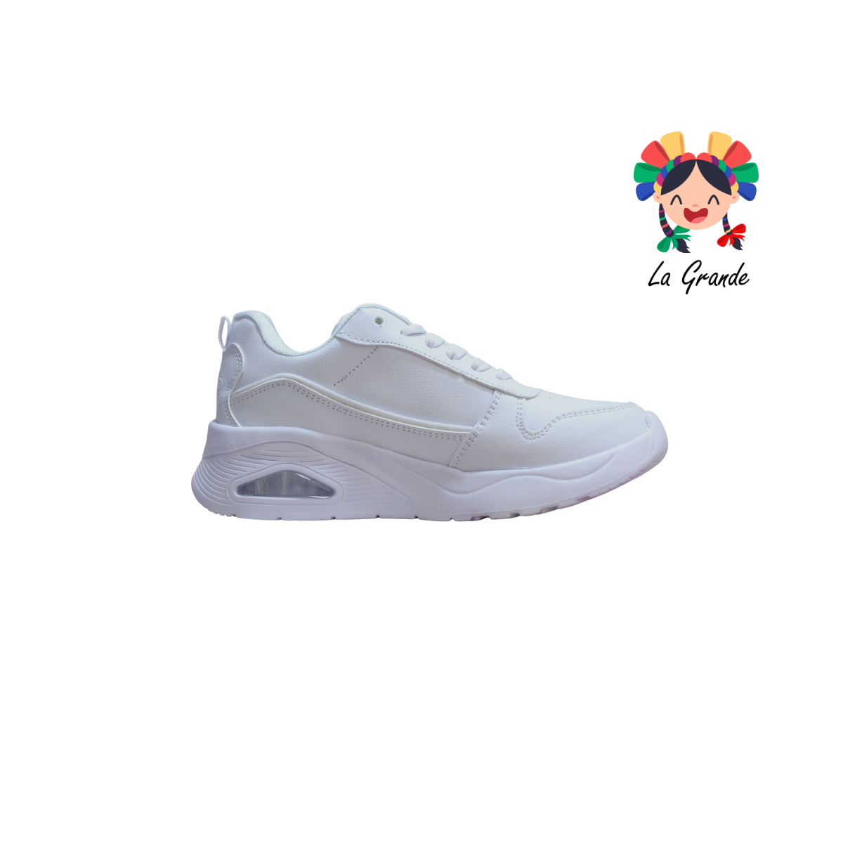 5030 AX2 Blanco Blanco Tenis Casual para Dama