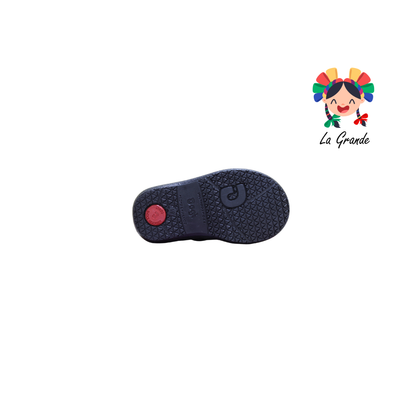 3444 DOGI Negro Piel Zapato Casual para Bebé