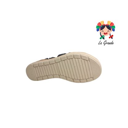 704 LADY MARY Negro Azteca Sandalia para Dama