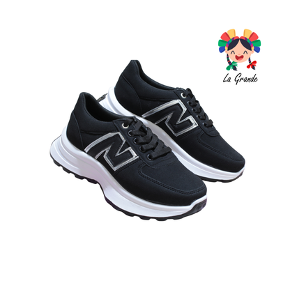 909 WILDCAT Negro Tenis Casual para Dama