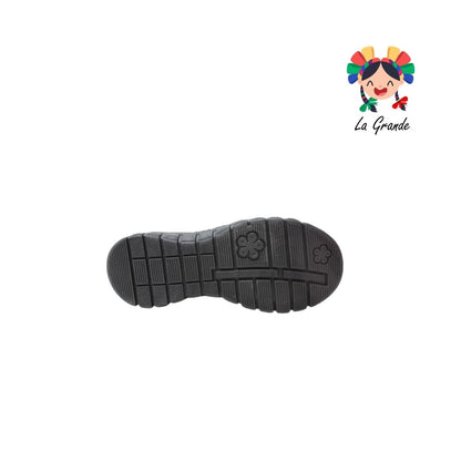 1604 MUJER BONITA Negro Sint Bota Alta para Niña