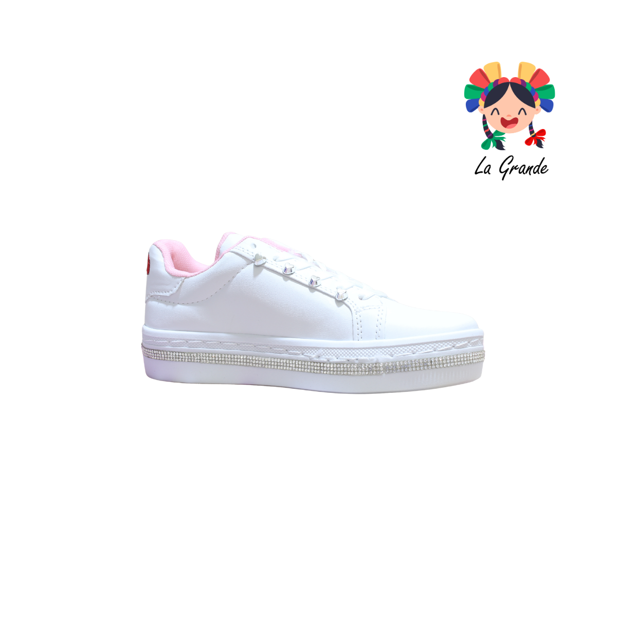 1607 FRIDAYS Blanco Blanco Sint Tenis Casual para Dama