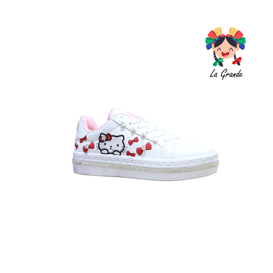1607 FRIDAYS Blanco Blanco Sint Tenis Casual para Dama