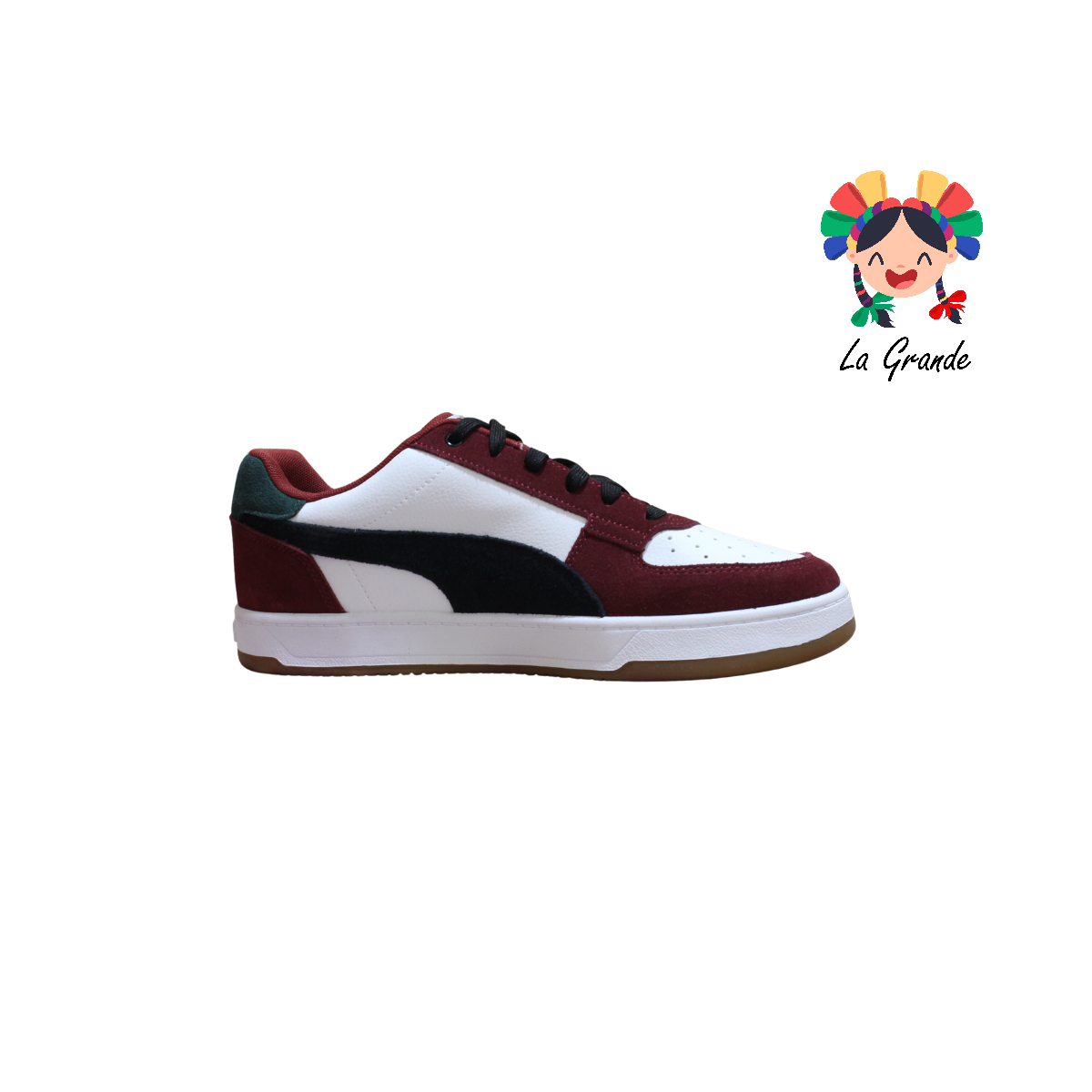 401 PM Bco Rojo Vde Tenis Casual Importado Original Para Caballero