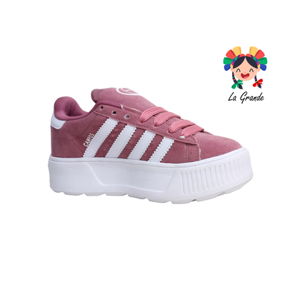 300 GATTUSO Rosa Bco Bco Rosa Tenis Casual para Dama