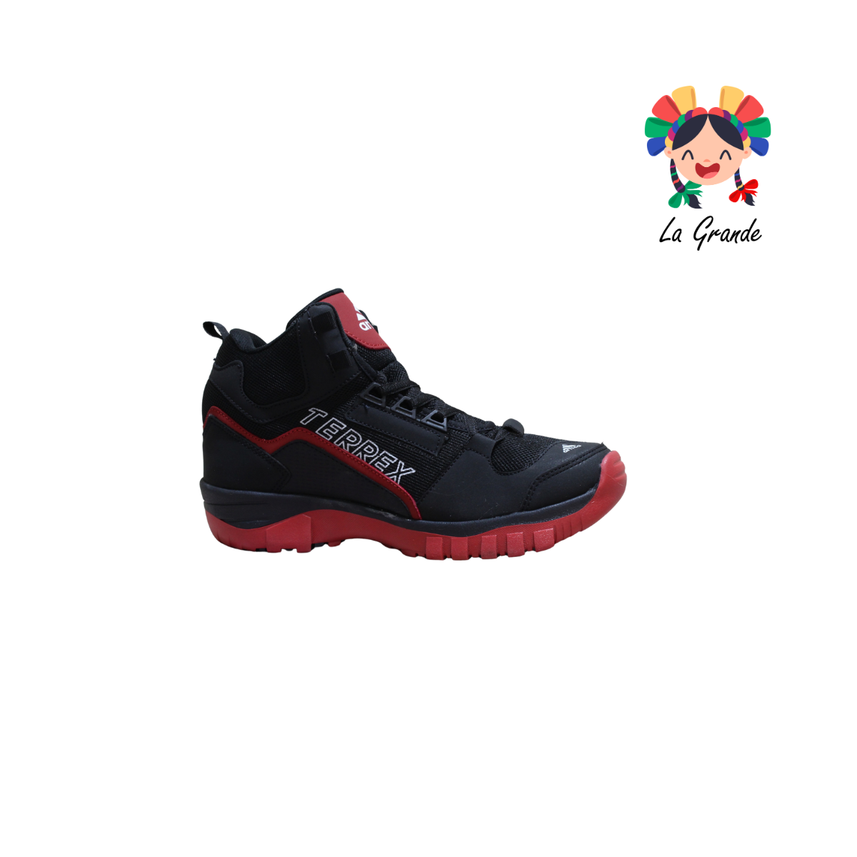 170 TERREX Ngo Rojo Textil Bota de Montaña para Dama,Joven y Caballero