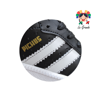 880 PICHUS Negro Blanco Tenis Casual para Niña y Niño