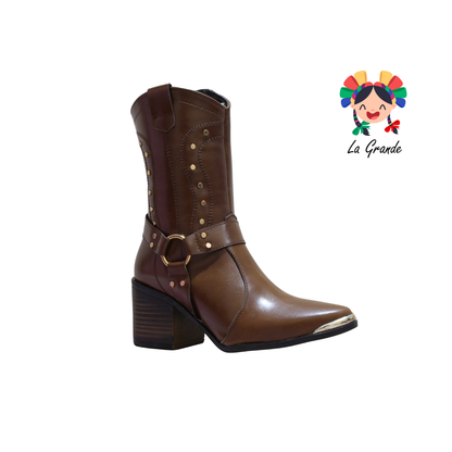 1011 IVANNEP Tan Bota Vaquera para Dama