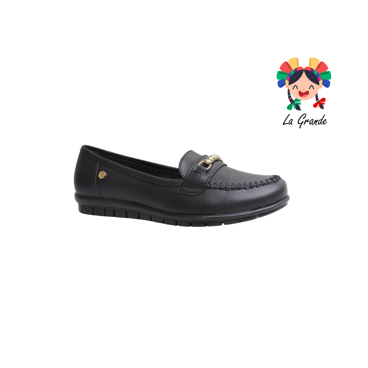 4402 ETNIA Negro Napa Casual para Dama