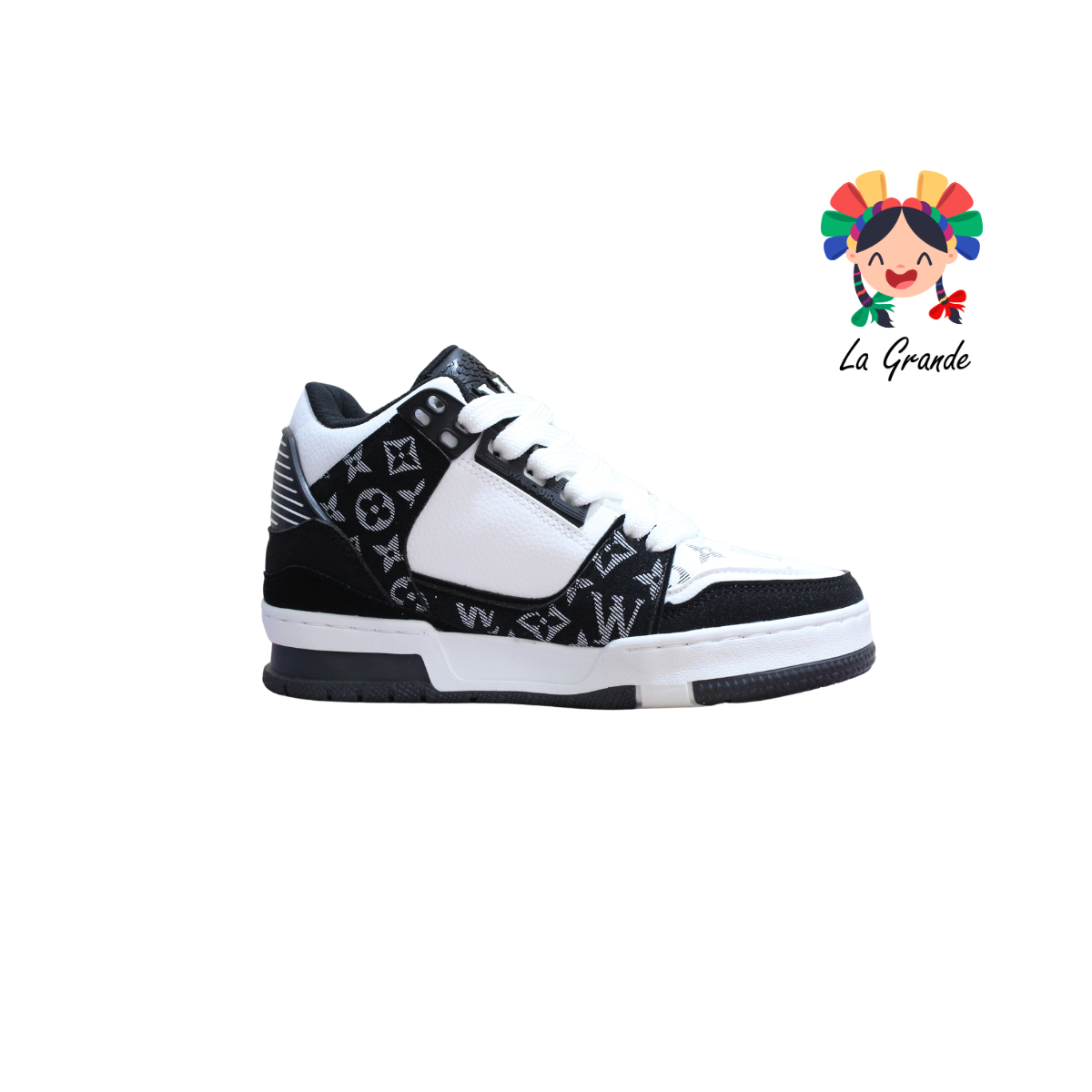 160 WALKQUIR Blanco Negro Tenis Casual para Dama, Joven y Caballero
