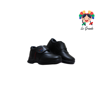 9021 BUGATY SHOES Negro Sint Zapato Escolar para Niño