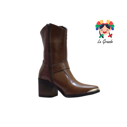 1011 IVANNEP Tan Bota Vaquera para Dama