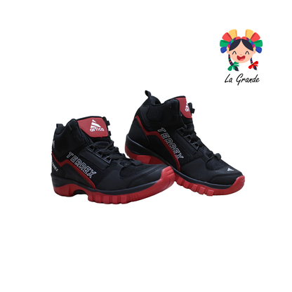 170 TERREX Ngo Rojo Textil Bota de Montaña para Dama,Joven y Caballero
