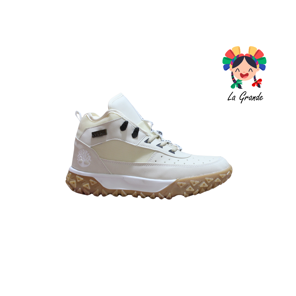8918 CUPRA Beige Blanco Bota Montaña para Caballero