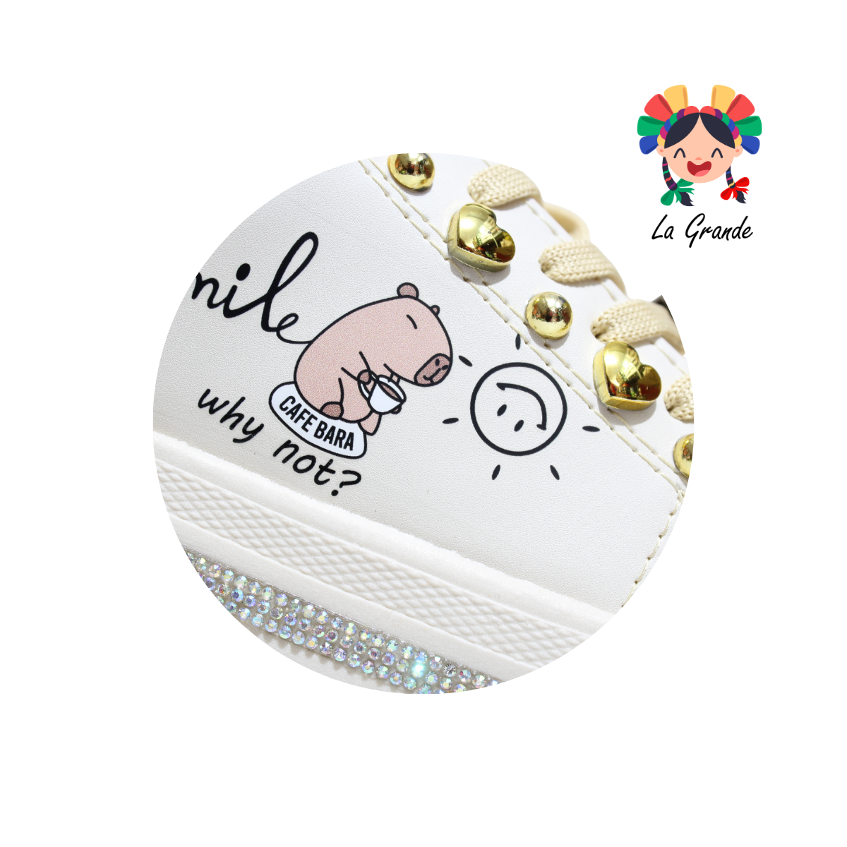 1650 CAPI CHAMPS Beige Tenis Casual para Niña y Dama