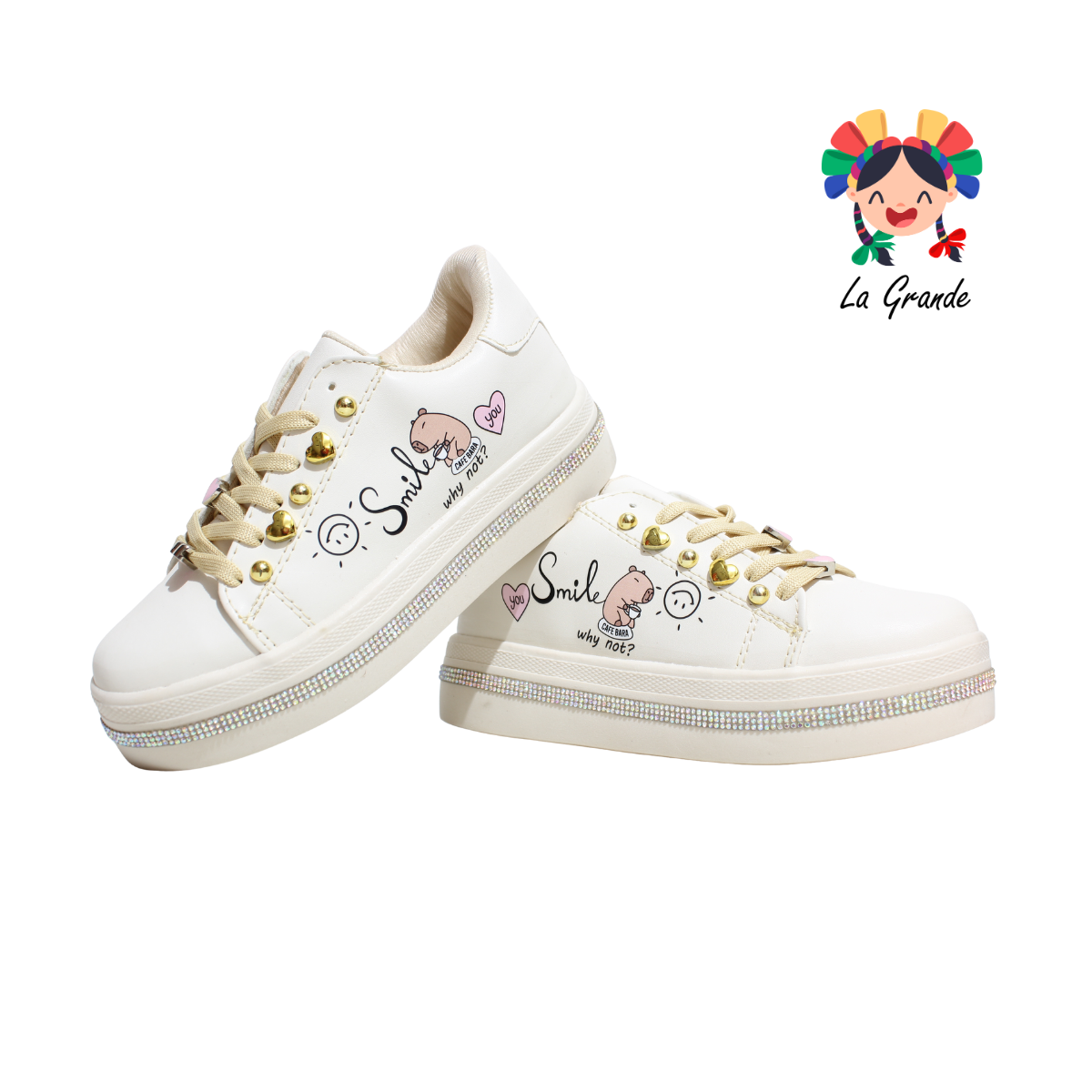 1650 CAPI CHAMPS Beige Tenis Casual para Niña y Dama