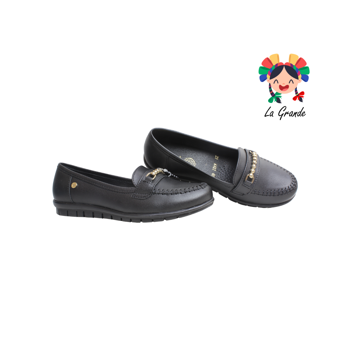 4402 ETNIA Negro Napa Casual para Dama